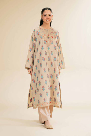 Nishat Linen 2 Piece - Jacquard Embroidered Suit - 42501024 Online Shopping